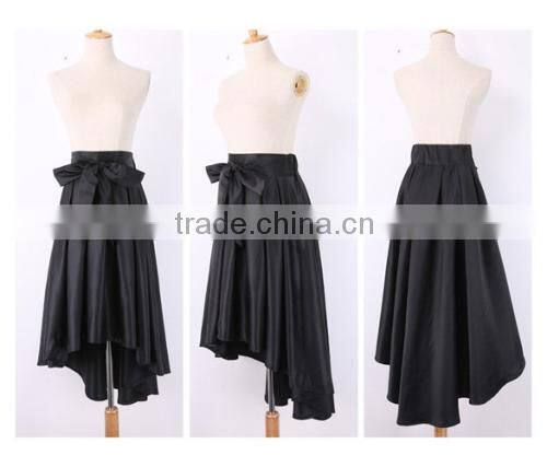 European Style New Fashion Ladies Women Career Leisure Solid Irregular Hem Skirt
