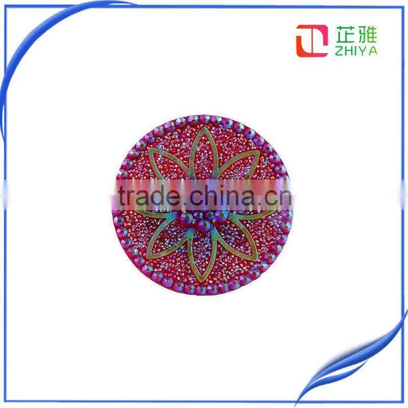 2016 wholesale sewing accessories round resin embellishments