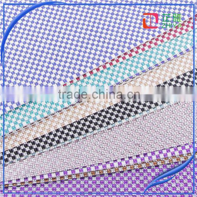 4mm self sticker lct gloden with white ab color luxury craft wholesale rhinestone mesh rhinestone fabric