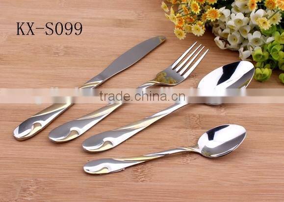 Gold-plated Handle Stainless Steel Cutlery