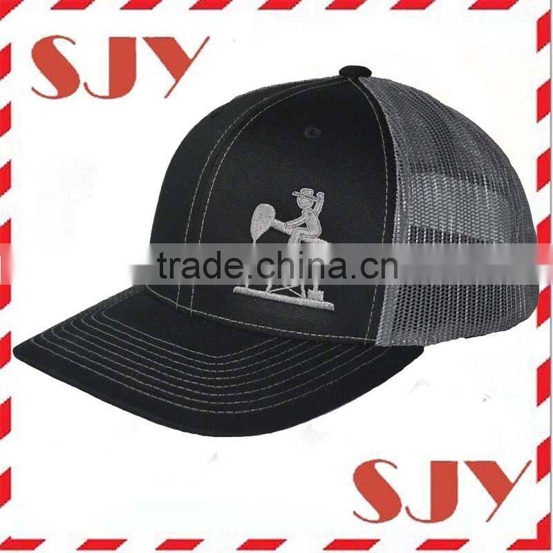 Custom promotional distressed trucker cap for men