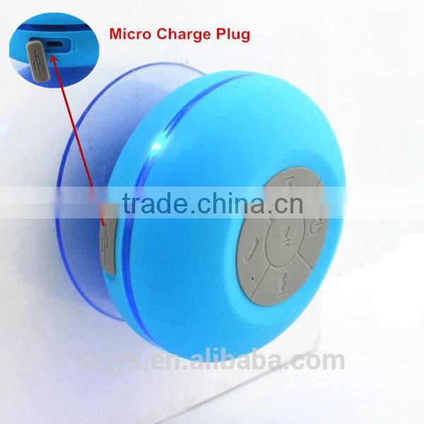 Waterproof BTS-06 Wireless Bluetooth Shower Speaker with Microphone