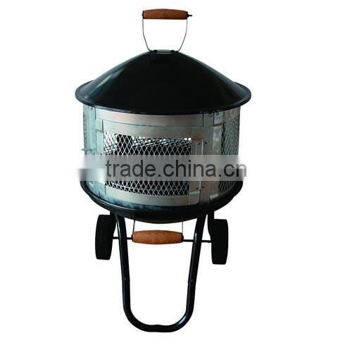 28" Outdoor trolley fire pit KY181
