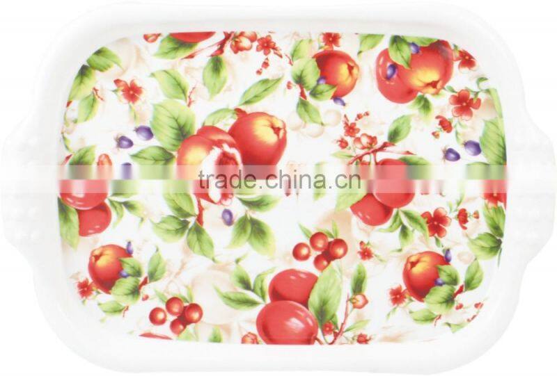 Rectangle white fruit tray