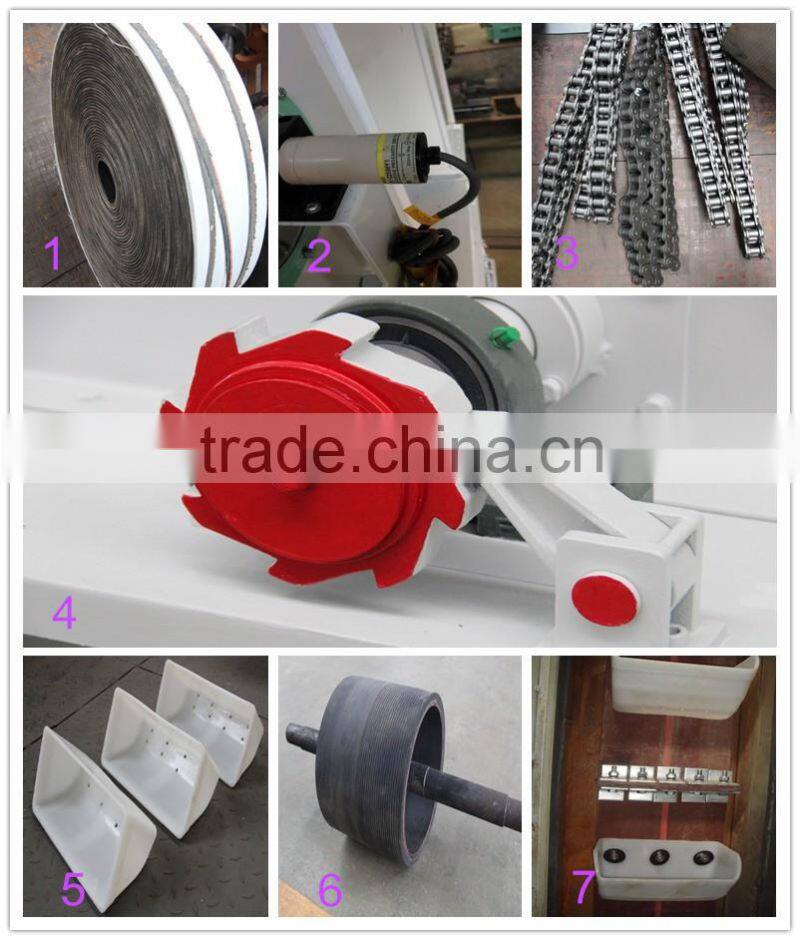 leg elevators components rubber belt conveyor