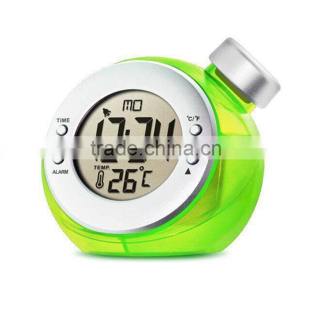 New arrival!! Temperature function water powered thermometer desk clock
