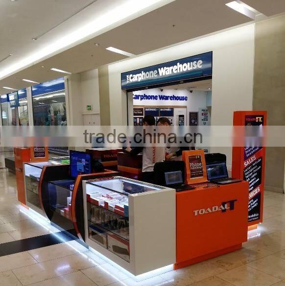 Cell phone accessories kiosk& cell phone kiosk in shopping mall.