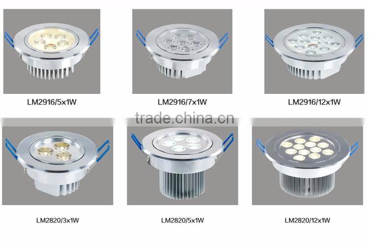 Square recessed ceiling lamp crystal led lamp