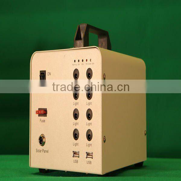 solar power generator and solar home system with 40w solar panel for 12v led lighting charging by sunlight