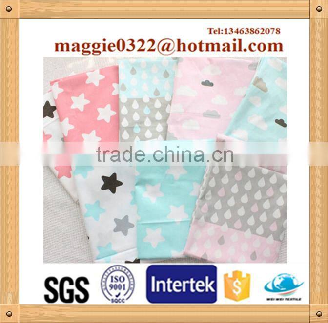 Plain printed tc fabric high width used for bed sheet