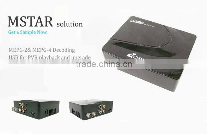 Mini Smart Design DVB-T2 Terrestrial Multi TV Receiver with HD Output