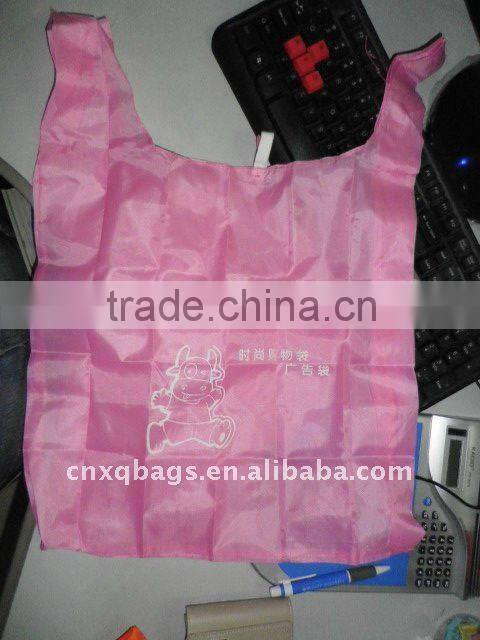 nylon fold bag polyester folding bag non woven folded bag