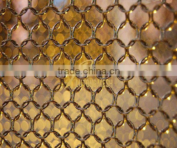 2015 Best selling China supply metal chain ring mesh for interior decoration