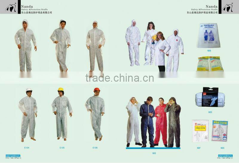 PP disposable cheap coverall