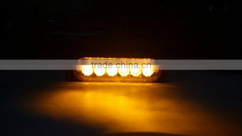 3W*6LED hot selling car mini strobe deck light XN-6C