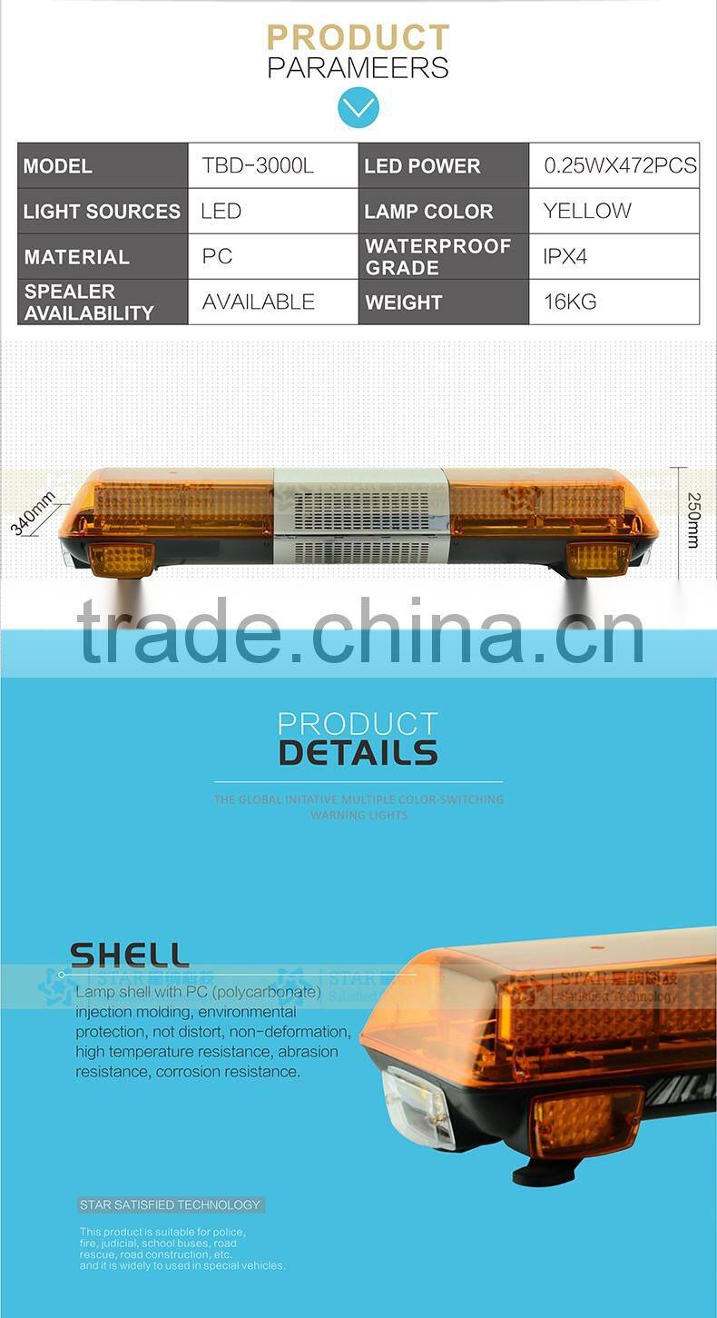 police flashing warning LED amber light 3000L