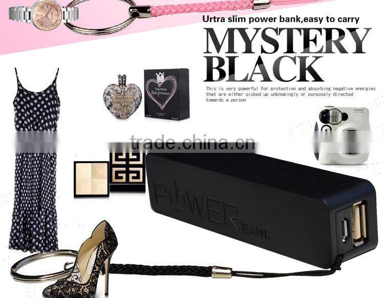Long time stand by pink perfume 2600mah external portable power bank external battery