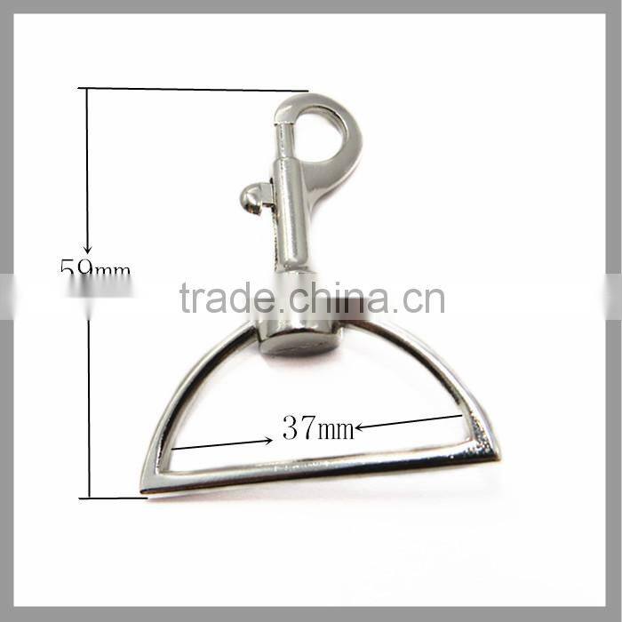 Zinc Alloy Big D Ring Snap Hook For Bag