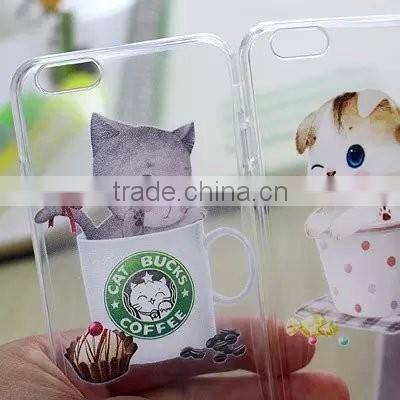 2016 best selling funky animal pattern cute cat painting mobile phone case for iphone