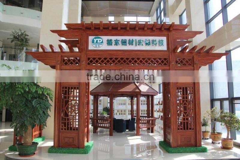 Wooden aluminum pergola