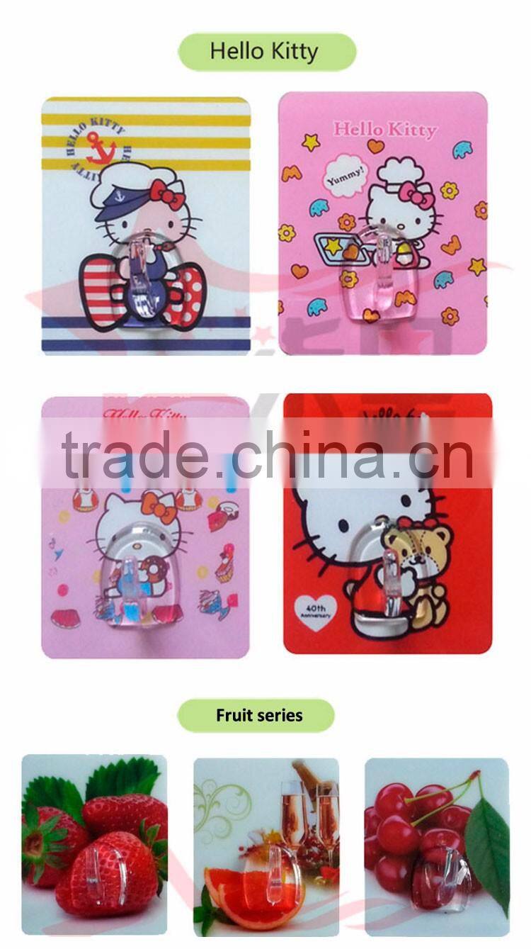 Movable hook no nails bathroom hanger/kitchen towel hook whole sale