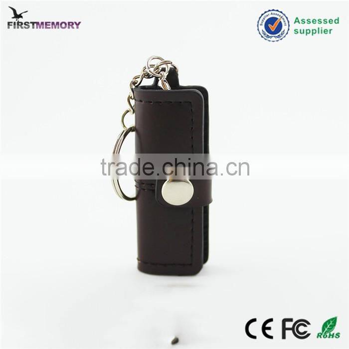 Real leather sophisticated technology men's purse USB stick 2gb 8gb