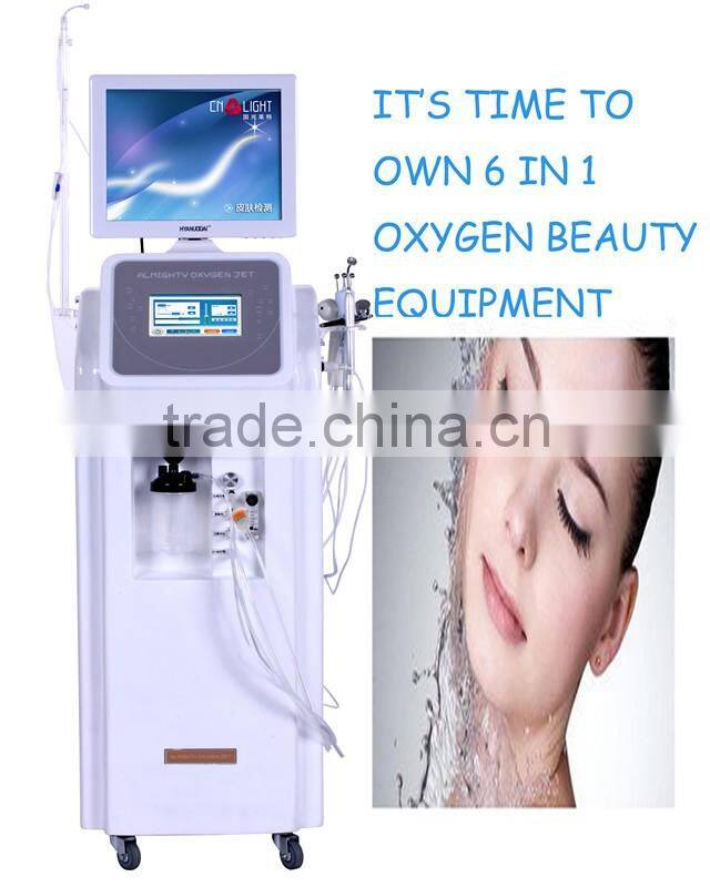 The latest model 2016 pore cleaning injection oxygen jet machine with skin detection