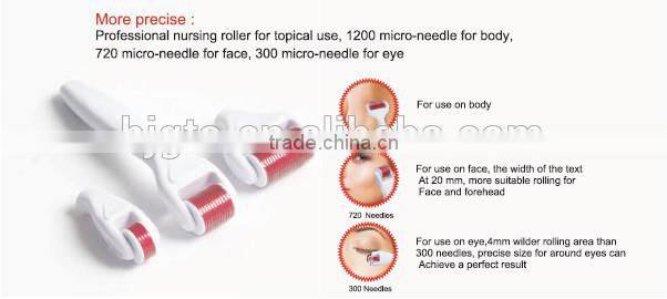 Mesotherapy 300/720/1200 needle GTO 4 in 1derma roller 0.5mm with Medical CE