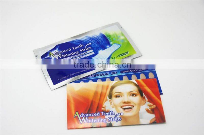 High quality dental bright home use non peroxide teeth whitening strips