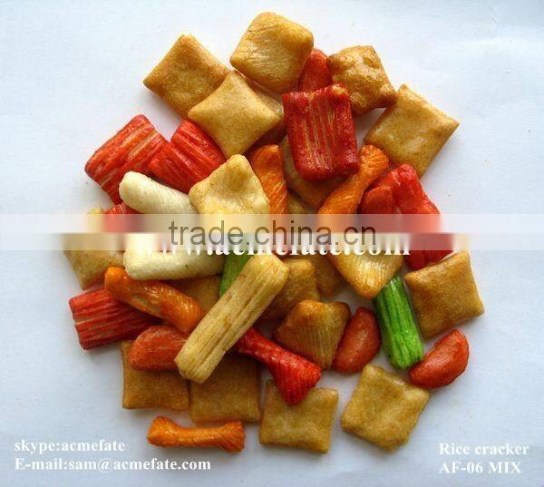 Japanese flavored rice crackers