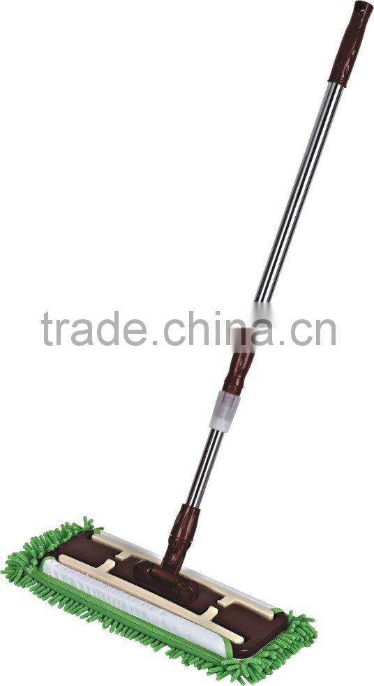 Clip-on microfiber mop