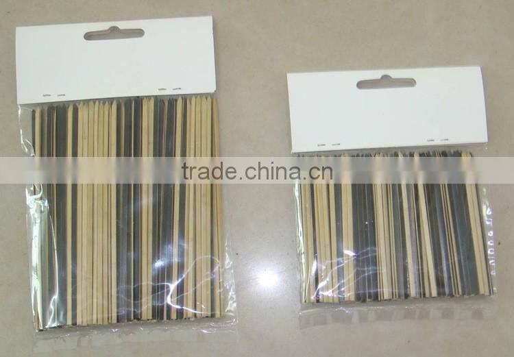 Flat bamboo skewers from China