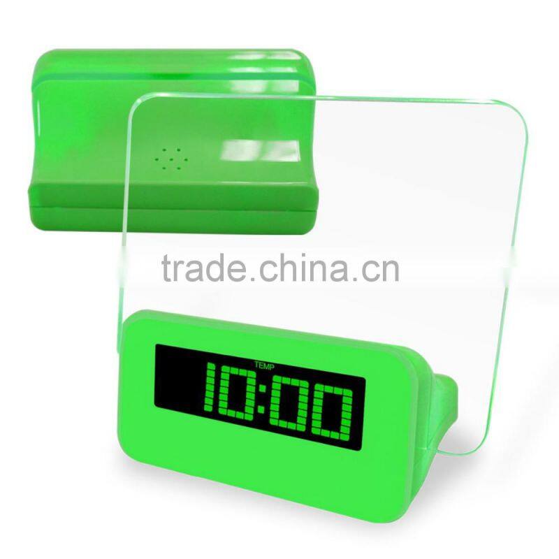 Digital Neon LED Table Clock with World time
