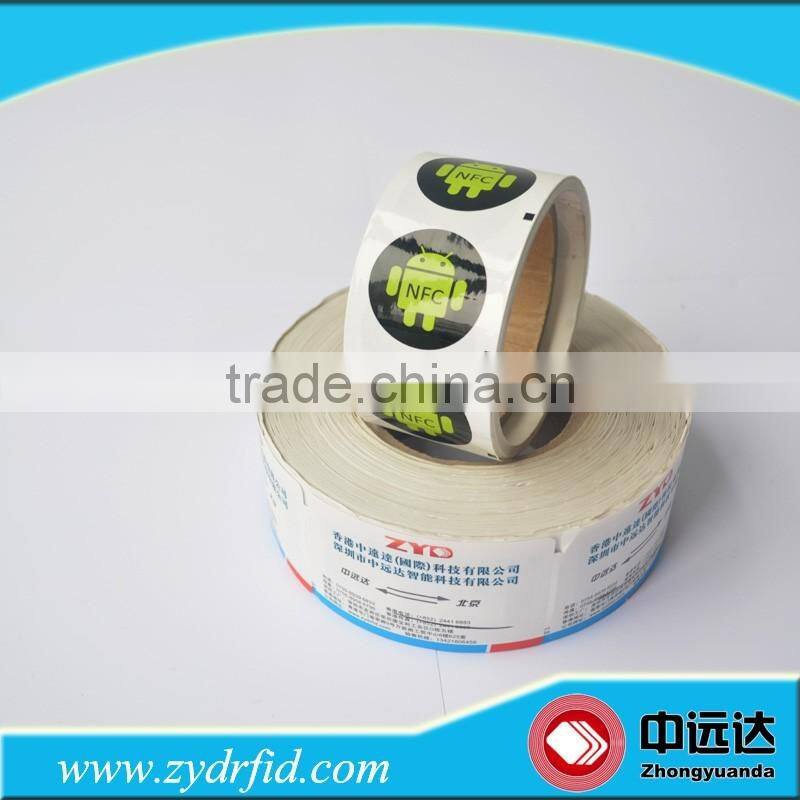Wholesale 13.56MHz nfc sticker tag roll