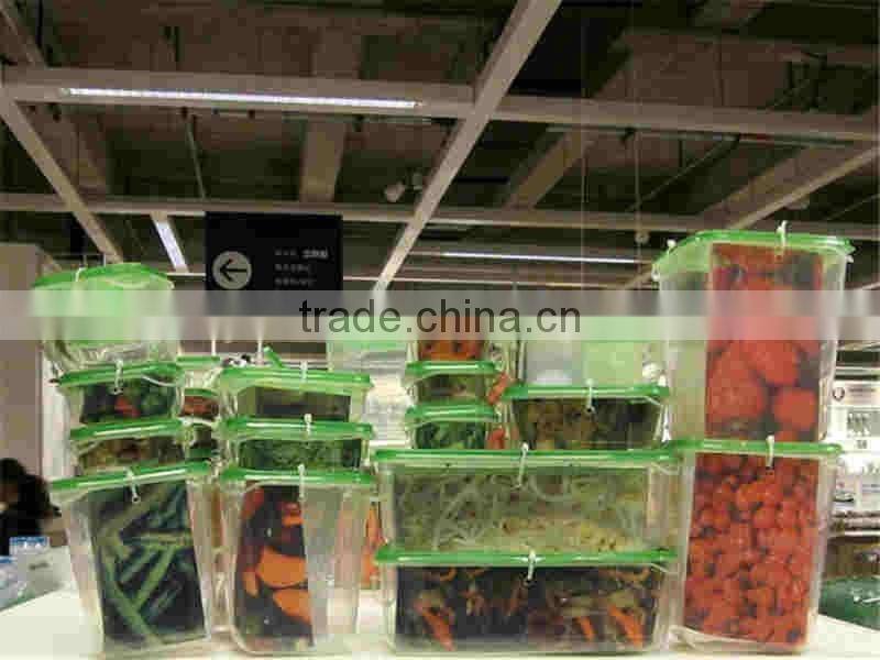 New design 17pcs a set plastic food container set with different size wholesale