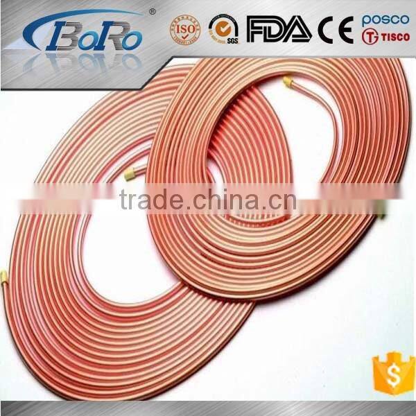 99.9% pure small diameter copper pipe price meter for air conditioner