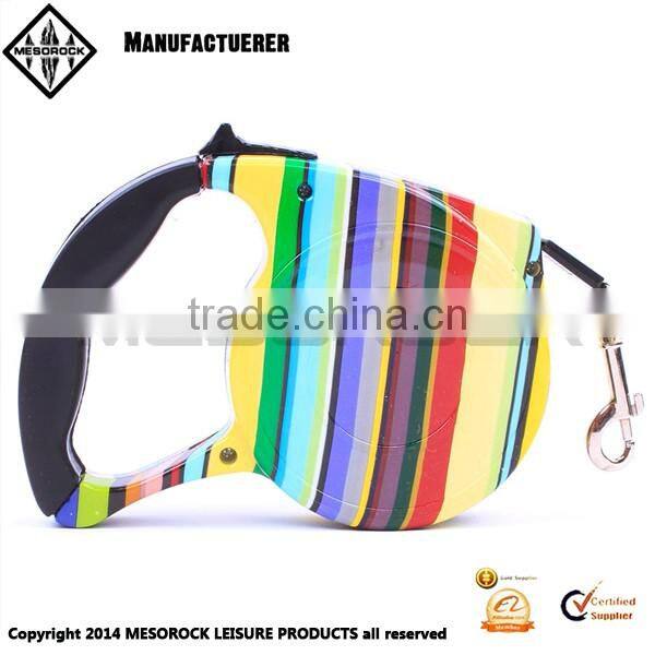 Fashion design colorful handhold pet leash retractable dog leash