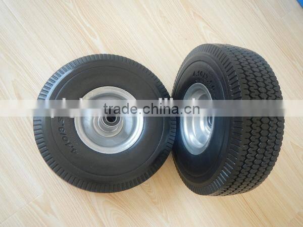 China pu wheels 3.50-4 with plastic rim for wagon