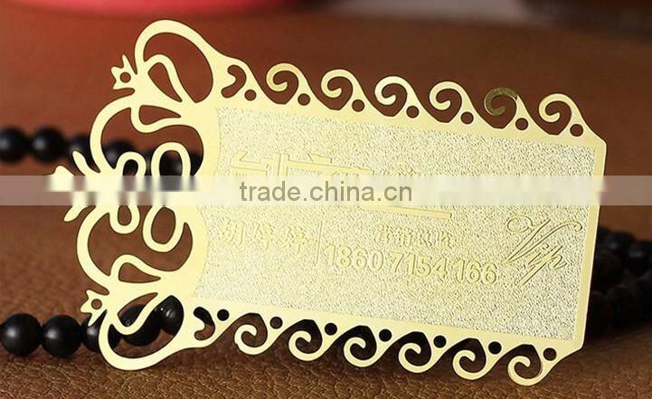 Unique Stainless Steel Black Metal Card