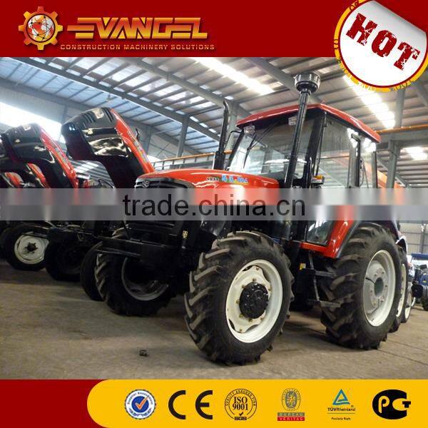 35HP wheel tractor with front loader and backhoe attachment