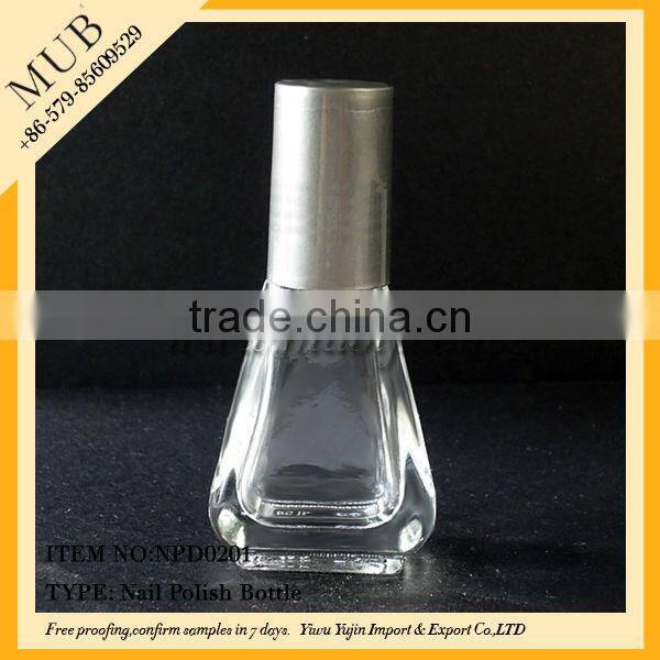 10/15ml glass skull empty nail polish glass bottle