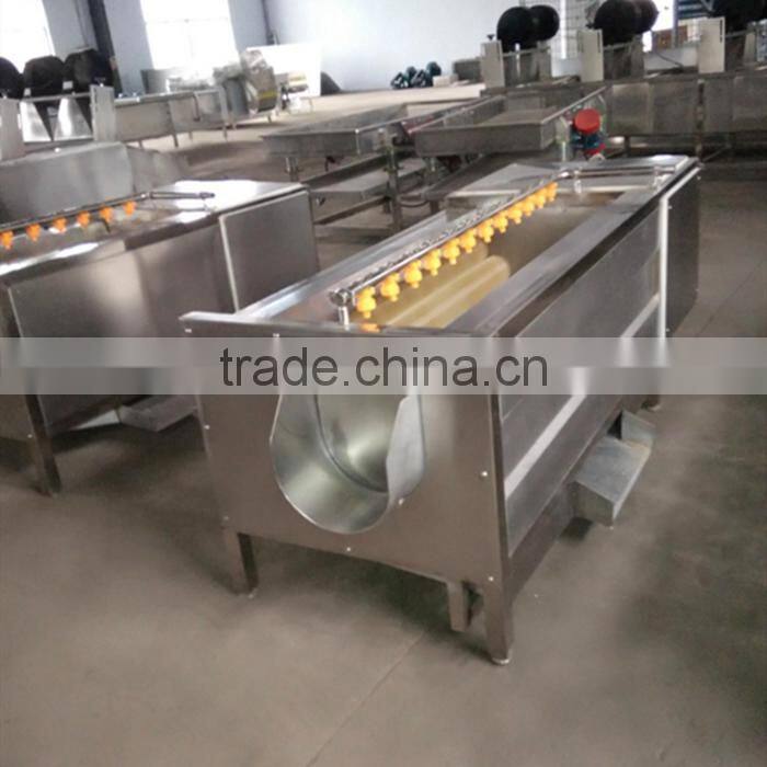 Commercial potato washing peeling machine