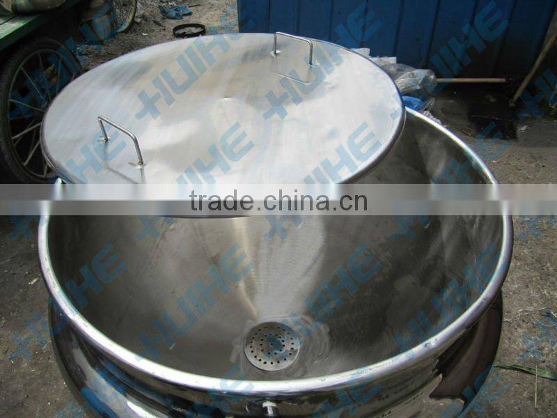 steam heating tomato jacketed cooking pot/kettle/vessel