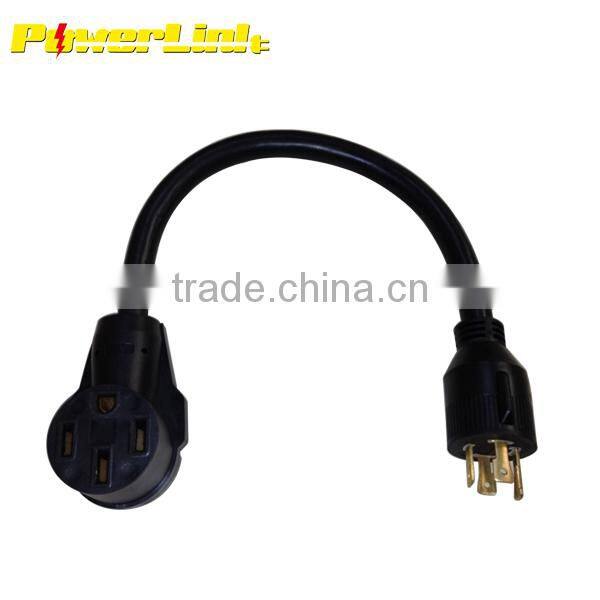 H70069 RV adapter, 12" 30A male to 50A female 10/3 STW