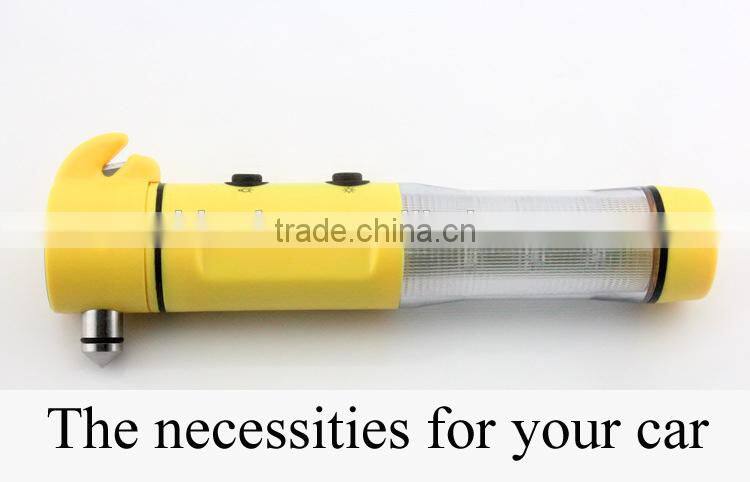 car emergency hammer and blade emergency light life hammer car escape tool auto safety hammer
