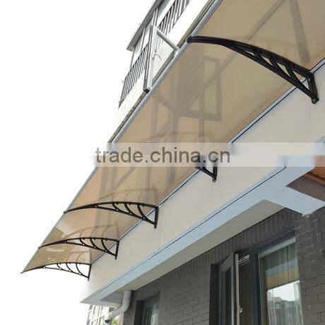 YP60200 23.6X78in clear polycarbonate(plastic bracket awning) NEW DIY door canopies For Front Door Patio Rain Cover