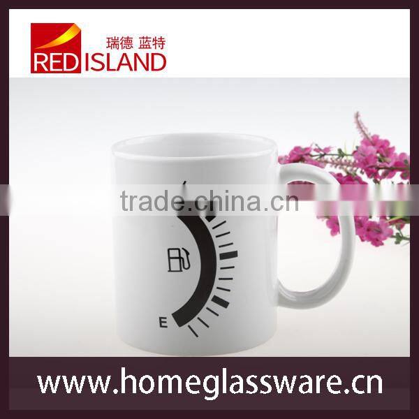 wholesale the thermometer design color changing ceramic mug