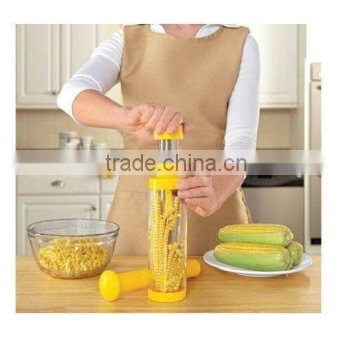 Factory Wholesale Deluxe No Mess Stainless Steel Corn Corer