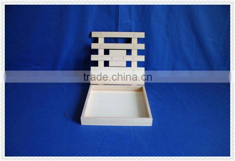 Food grade cheap unfinished natural wooden gift packing box for Duc D'o chocolate