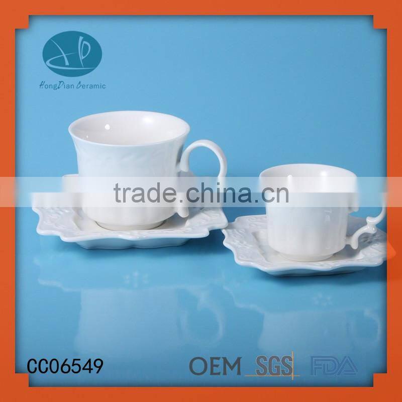 ceramic type,Ceramic Material coffee cup and saucer set